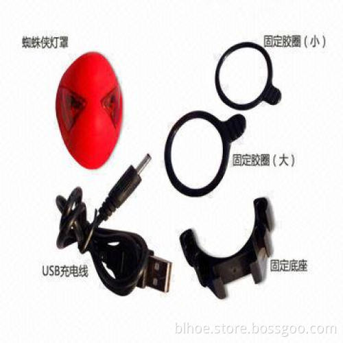 Bicycle USB rechargeable taillight alien warning lamp/super bright lamp 2014 NEW